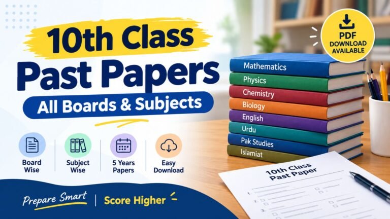 10th Class Past Papers – All Subjects & Punjab Boards