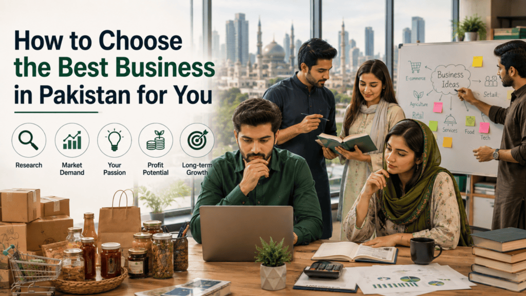 Choosing the best business in Pakistan based on budget and market demand
