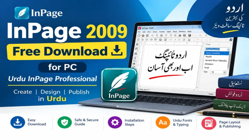 InPage 2009 Free Download for PC – Urdu InPage Professional