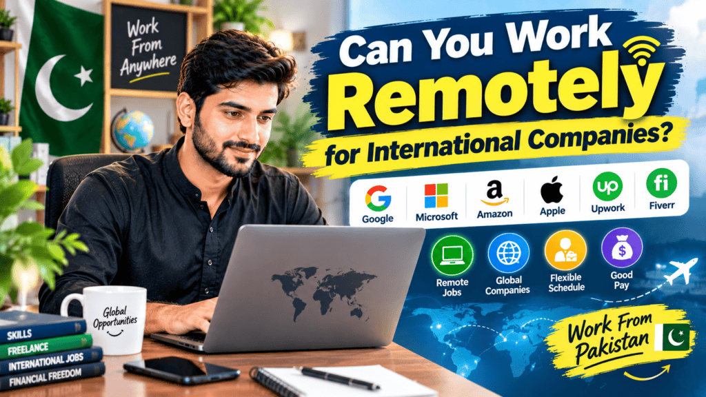 Remote jobs in Pakistan for international companies