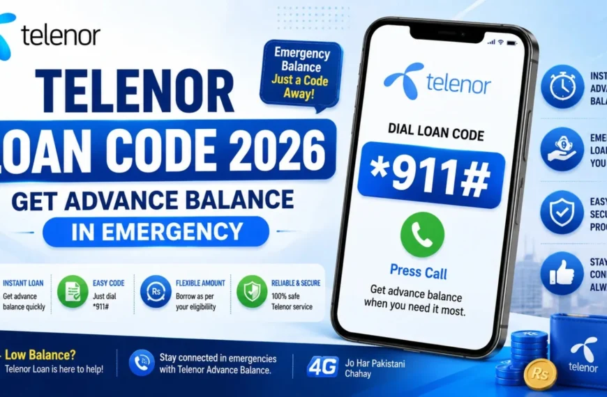 Telenor loan code for checking advance balance